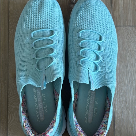 Women's Light Blue Skechers - Picture 2 of 5